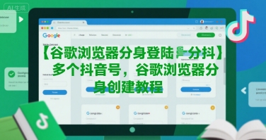 谷歌浏览器分身登陆多个抖音号，谷歌浏览器分身创建教程-柒浠资源网
