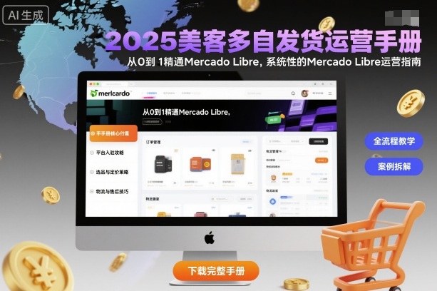 2025美客多自发货运营手册：从0到1精通Mercado Libre，系统性的Mercado Libre运营指南-柒浠资源网