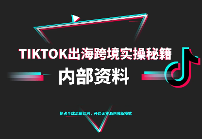 TikTok跨境电商0-1搭建运营(更新10月)-柒浠资源网