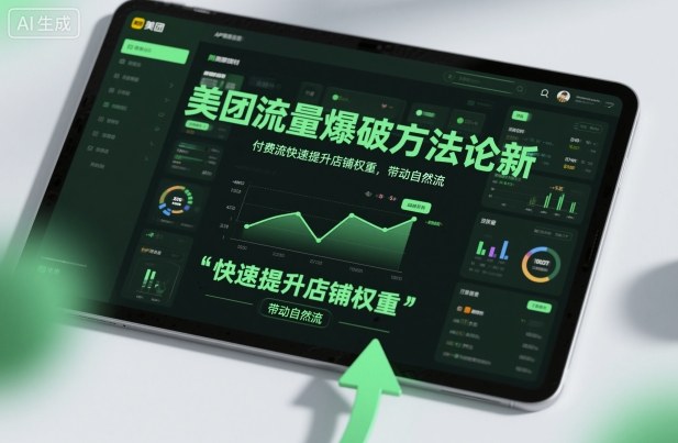 美团流量爆破方法论，付费流快速提升店铺权重，带动自然流-柒浠资源网