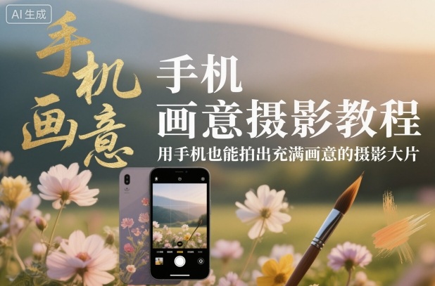 手机画意摄影教程,用手机也能拍出充满画意的摄影大片-柒浠资源网