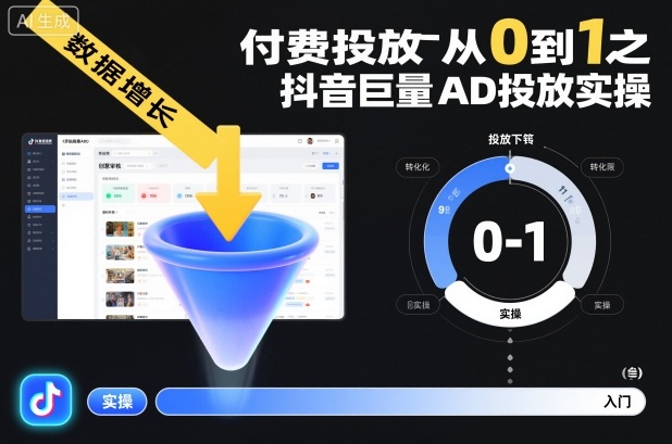​​‌‬‌‍⁤⁣​​⁤⁢​⁤​‍‬‬​⁤⁣‍‬⁤​⁡​⁣⁡‌‍​⁤⁣‍⁣​‌⁢⁢⁡‍⁣⁡​付费投放从0到1之抖音巨量AD投放实操-柒浠资源网