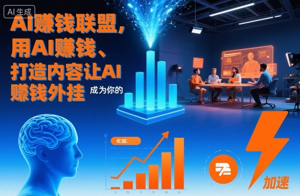 AI賺钱联盟，用AI賺钱、打造内容让AI成为你的賺钱外挂-柒浠资源网