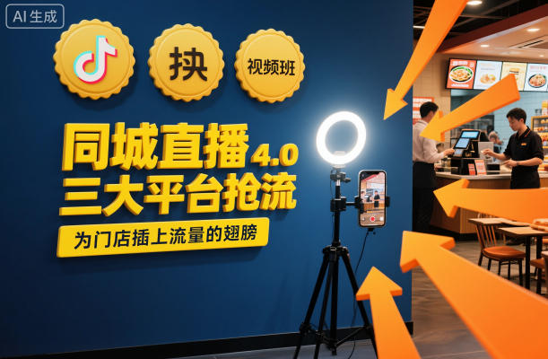 同城直播实操班4.0，三大平台抢流，为门店插上流量的翅膀-柒浠资源网