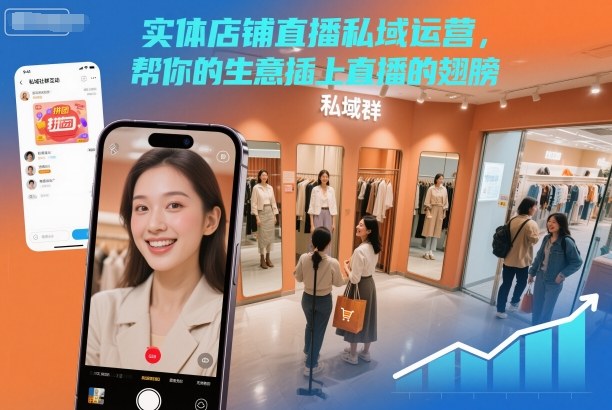 实体店铺直播私域运营,帮你的生意插上直播的翅膀-柒浠资源网