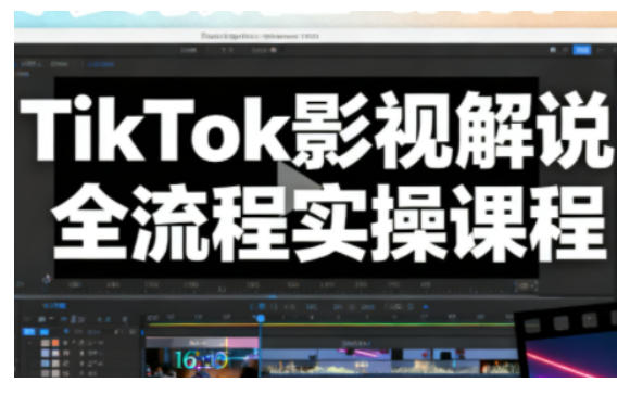 TikTok影视解说全流程实操，手把手教你打造TK爆款解说视频-柒浠资源网
