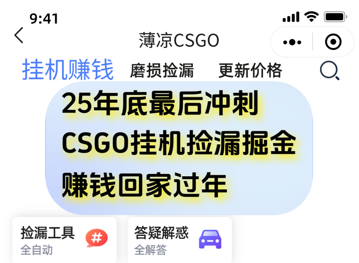 用CSGO游戏挂机捡漏掘金赚钱掘金，一部手机轻松日入500+-柒浠资源网