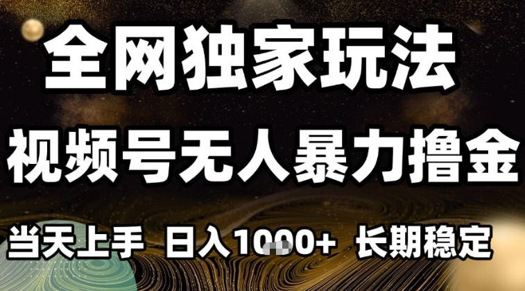 年底最新独家视频号无人直播撸礼物，小白也能轻松日入1k+，长期稳定，可批量复制【揭秘】-柒浠资源网