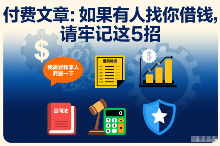 付费文章：如果有人找你借钱，请牢记这5招-柒浠资源网