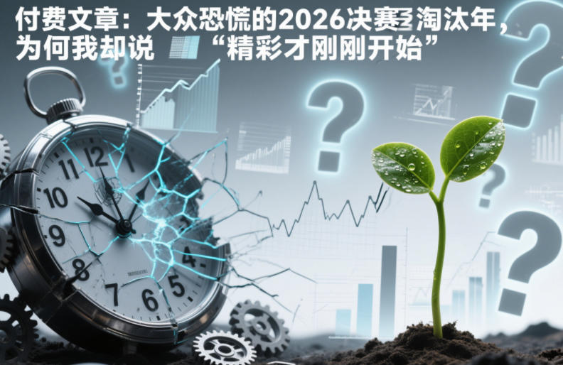 付费文章：大众恐慌的2026决赛淘汰年，为何我却说“精彩才刚刚开始”？-柒浠资源网