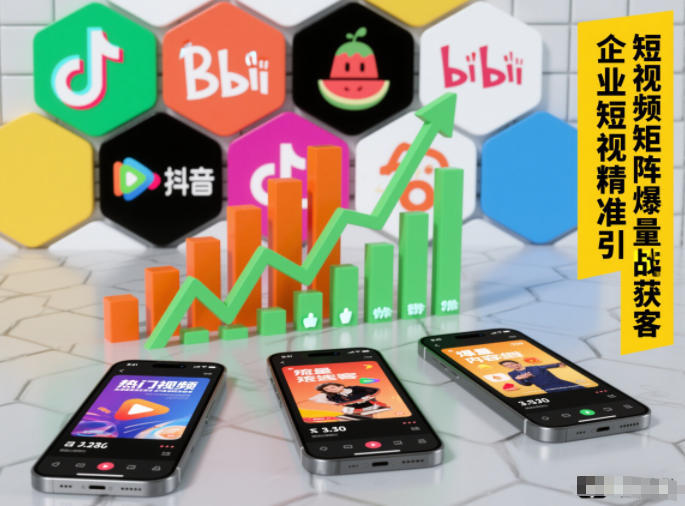 企业短视频精准引流矩阵获客，短视频矩阵爆量战法-柒浠资源网