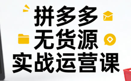 子枫老师·拼多多无货源实战运营课(更新12月)-柒浠资源网
