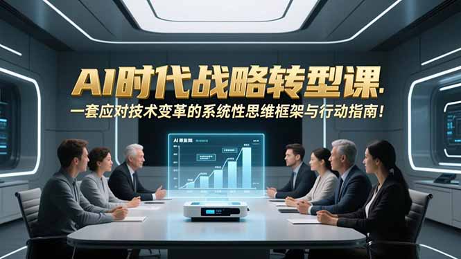 AI时代战略转型课：一套应对技术变革的系统性思维框架与行动指南！-柒浠资源网
