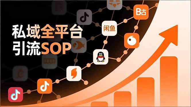 私域全平台引流SOP,抖音/快手/小红书/微信/QQ/B站/闲鱼等,技术合集,高效转化公域流量-柒浠资源网