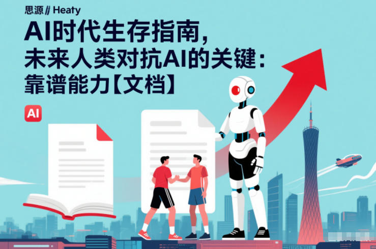 AI时代生存指南，未来人类对抗AI的关键：靠谱能力【文档】-柒浠资源网