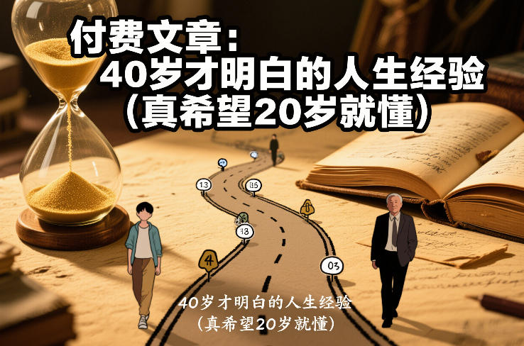 付费文章：40岁才明白的人生经验(真希望20岁就懂)-柒浠资源网
