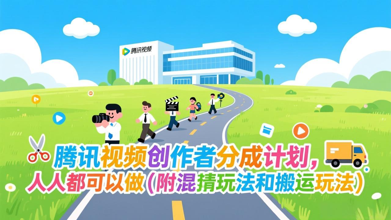 腾讯视频创作者分成计划，人人都可以做(附混剪玩法和搬运玩法-柒浠资源网