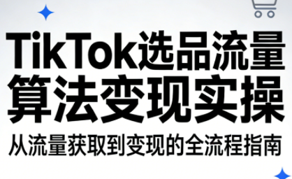 TikTok选品流量算法变现实操-柒浠资源网