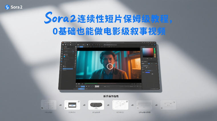 Sora2连续性短片保姆级教程，0基础也能做电影级叙事视频-柒浠资源网