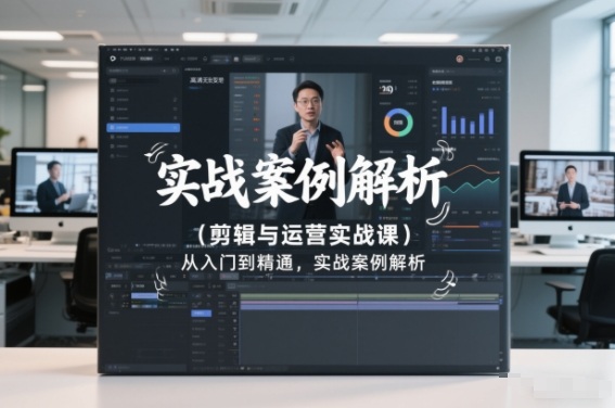 剪辑与运营实战课，从入门到精通，实战案例解析(更新2026)-柒浠资源网