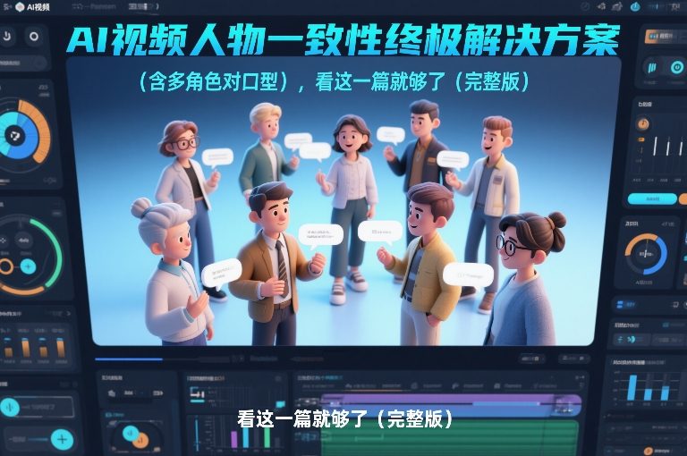 AI视频人物一致性终极解决方案(含多角色对口型)，看这一篇就够了(完整版)-柒浠资源网