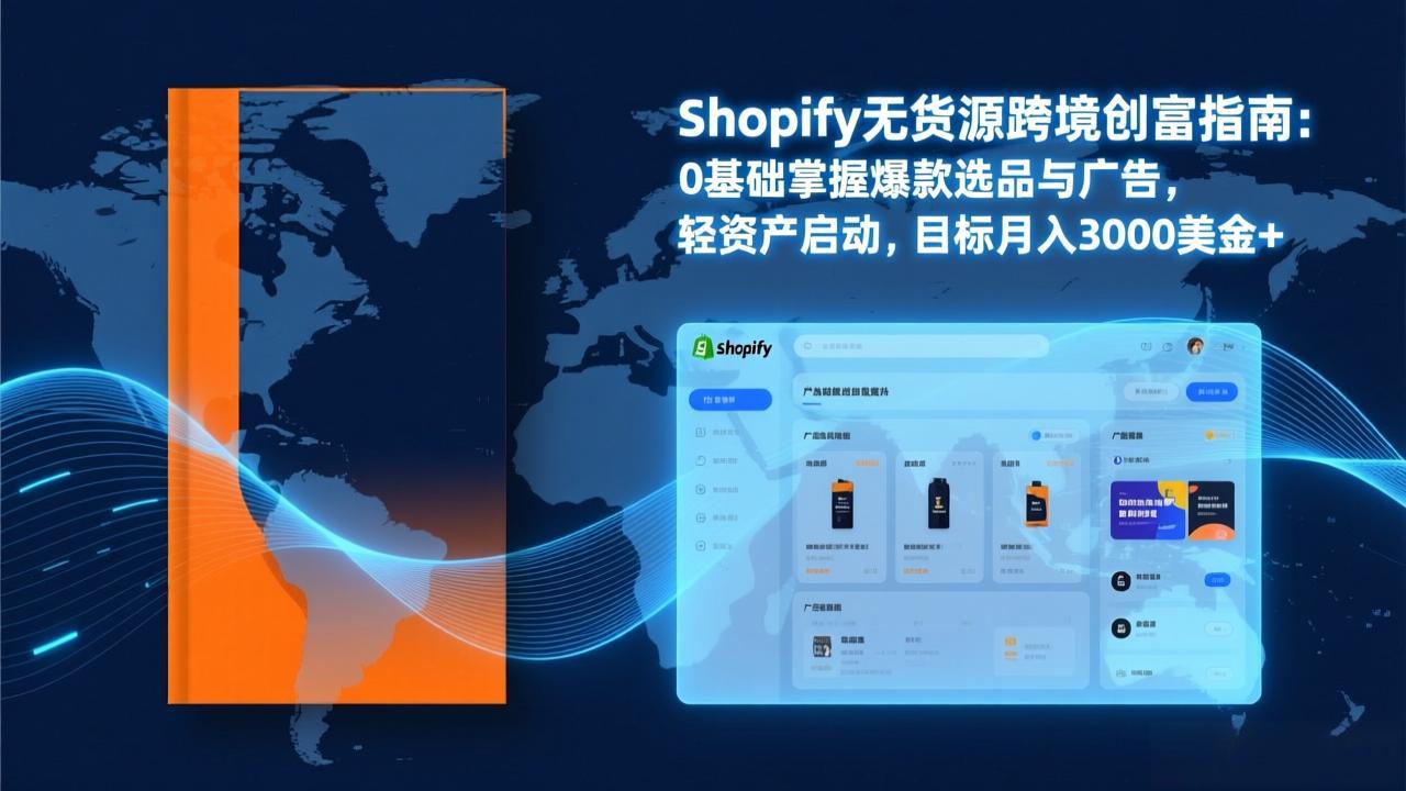 Shopify爆款打法实战：从选品到广告投放，复制爆款模型，驱动独立站月销售额破万刀-柒浠资源网