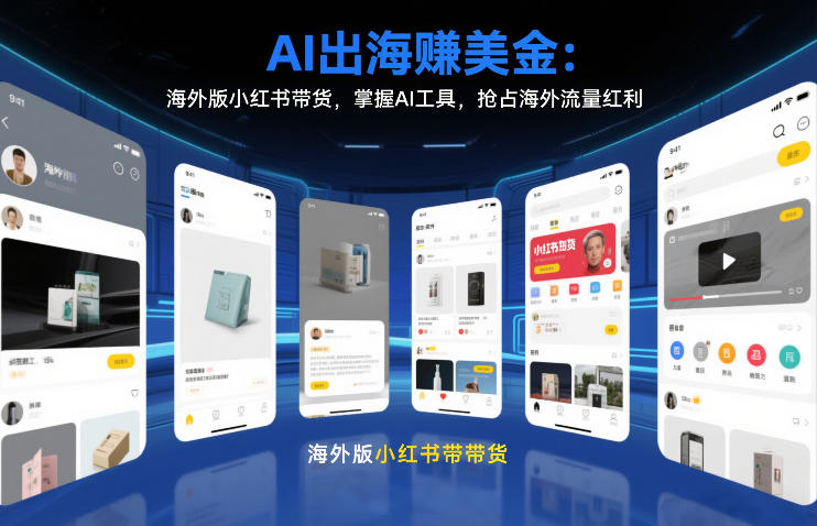 AI出海賺美金:海外版小红书带货,掌握AI工具,抢占海外流量红利(更新2026)-柒浠资源网