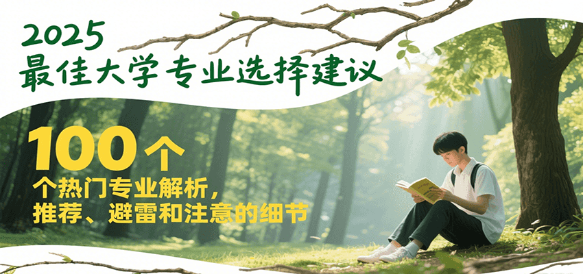 2025最佳大学专业选择建议，100个热门专业解析，推荐、避雷和注意的细节-柒浠资源网