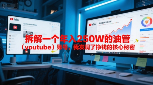 付费文章：拆解一个年入250W的油管(youtube)账号，我发现了挣钱的核心秘密-柒浠资源网