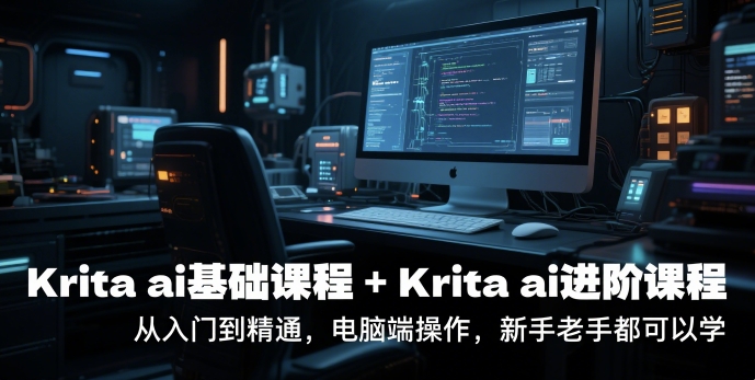 krita ai基础课程+Krita ai进阶课程，从入门到精通，电脑端操作，新手老手都可以学-柒浠资源网