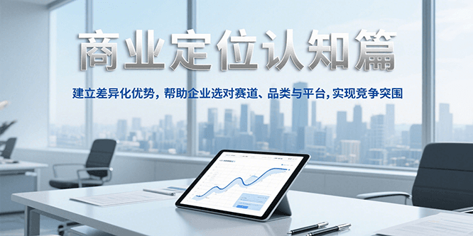 商业定位认知,建立差异化优势,帮助企业选对赛道、品类与平台,实现竞争突围-柒浠资源网