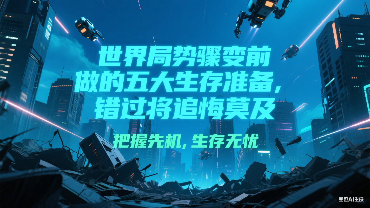 付费文章《世界局势骤变前必做的五大生存准备，错过将追悔莫及》-柒浠资源网