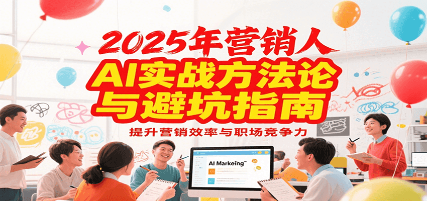 2025年营销实战方法论与避坑指南，利用AI提升营销效率与职场竞争力-柒浠资源网