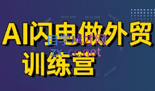 大卫·AI闪电做外贸训练营(更新6月)-柒浠资源网