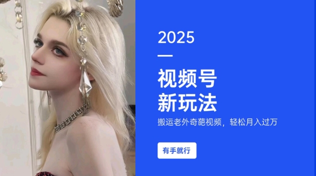 搬运老外奇葩视频，撸视频号分成计划收益，每天只需一小时，新手小白轻松月入过W-柒浠资源网