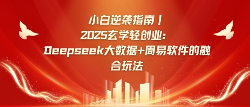 小白逆袭指南，2025玄学轻创业：Deepseek大数据+周易算法的融合玩法-柒浠资源网