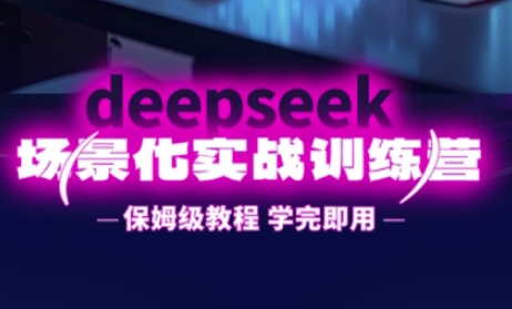 DeepSeek场景化实战训练营，保姆级教程，学完即用，手把手教你用DeepSeek提升效率-柒浠资源网