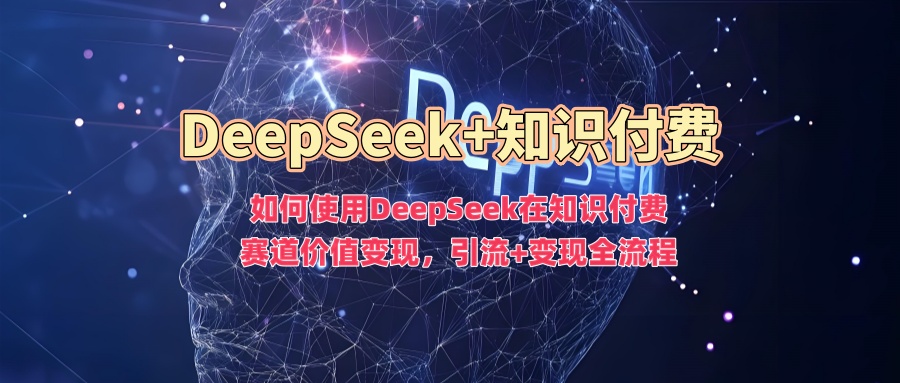 如何使用DeepSeek在知识付费赛道价值变现，引流+变现全流程-柒浠资源网