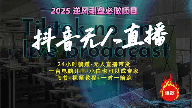 抖音无人直播新风口：轻松实现睡后收入，一人管理多设备，24小时不间断…-柒浠资源网